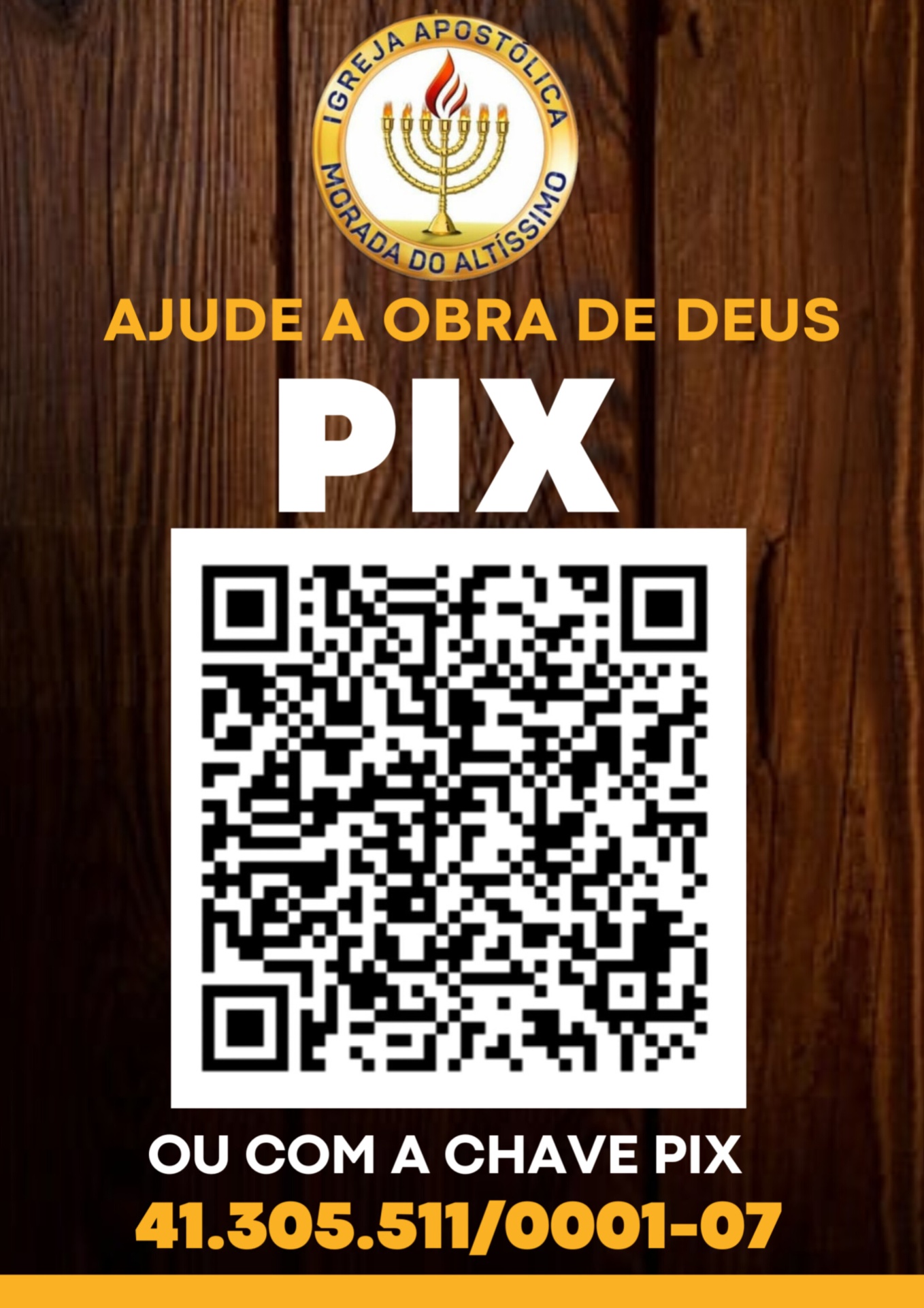 QR Code PIX — Igreja Apostólica Morada do Altíssimo